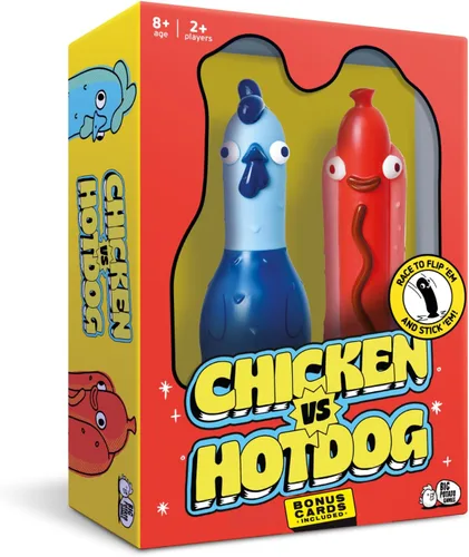 Big Potato Chicken vs Hotdog: El juego de fiesta caótico definitivo | Juego de fiesta Flipping-Fun para familias y noches de juego | Contenido