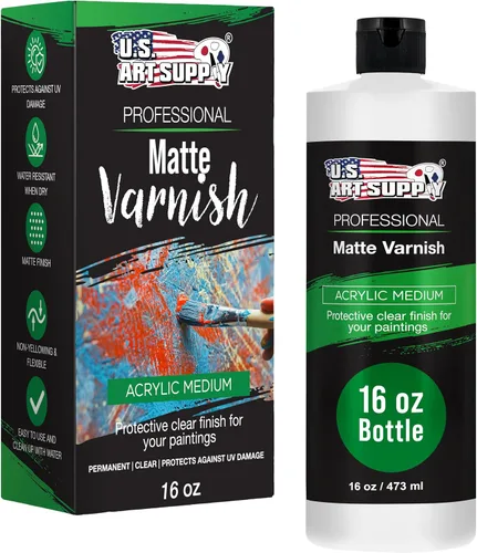 Miniatura 9 de U.S. Art Supply Gel acrílico transparente medio mate, 6.8 fl oz, tubo (6.7 onzas), aumenta la viscosidad y transparencia en pinturas acrílicas