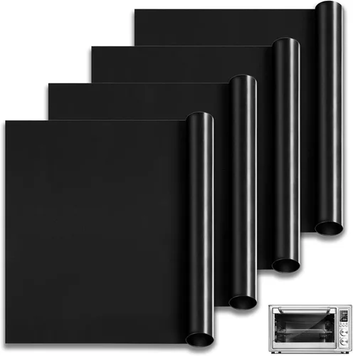 Miniatura 15 de Revestimientos para Horno para la Parte Inferior del Horno, 10"x9.7" Forros Reutilizables Antiadherentes Resistentes al Calor para Tostadora
