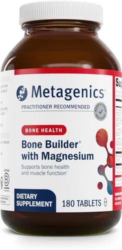 Metagenics Bone Builder con magnesio - Suplemento de fortaleza ósea* - Soporte mineral integral* - con calcio, vitamina D y magnesio - Sin OMG - Sin