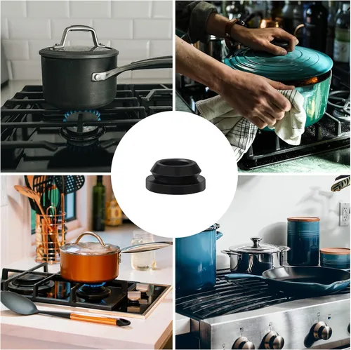 Miniatura 7 de 8 ojales superiores para estufa de RV, kit de ojales para estufa de RV para Magic Chef y para rejillas de estufa Atwood, ojales de goma negra