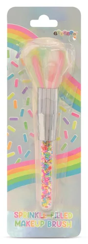 Miniatura 2 de iscream Rainbow Sprinkles - Brocha para maquillaje de 7 pulgadas con cerdas coloridas y mango de espolvoreo