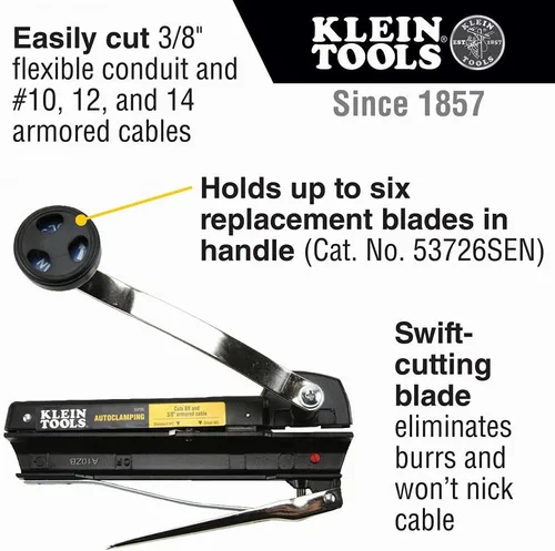 Miniatura 4 de Klein Tools Cortador de cables blindado + sierra Jab plegable