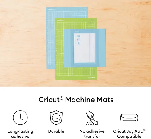 Miniatura 3 de Cricut LightGrip - Juego de alfombrillas de corte (4 unidades, 8.5 x 12 pulgadas), para máquina Joy Xtra, ideal para papel estándar, cartulina