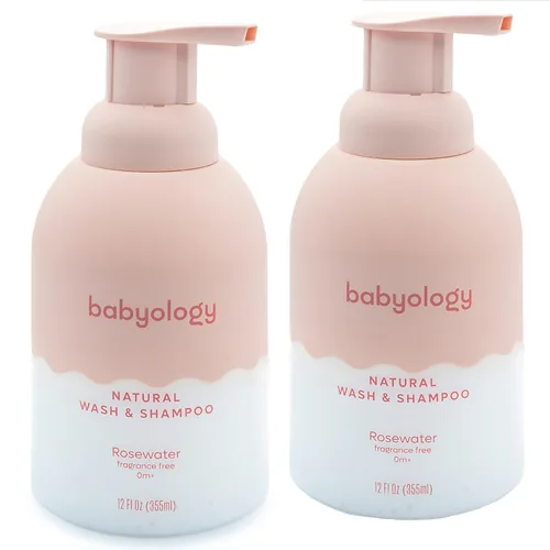 Miniatura 10 de Babyology All Natural Baby Wash and Shampoo - Ingredientes 100% comestibles - con agua de rosas orgánica (sin perfume) - 13,52 onzas líquidas