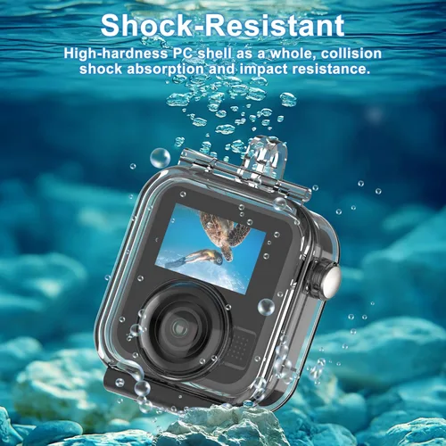 Miniatura 7 de FitStill Funda de buceo impermeable solo para Go Pro MAX2, carcasa subacuática de 131 pies/131.2 ft, carcasa protectora de buceo invisible