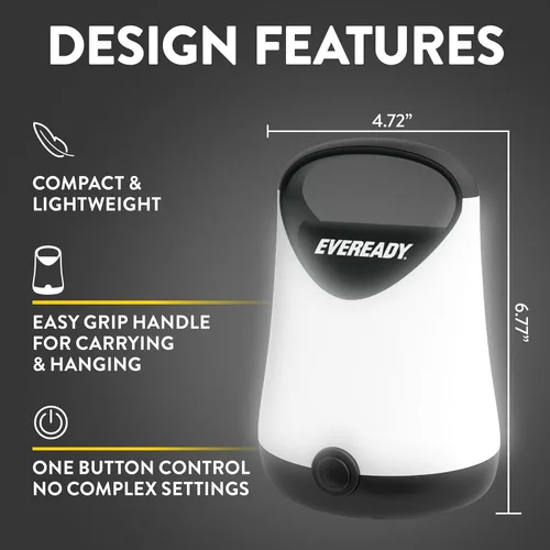 Miniatura 3 de Eveready - Linterna LED para camping X-250 (paquete de 2), luces de tienda superbrillantes, linternas LED resistentes al agua, 100 horas de duración