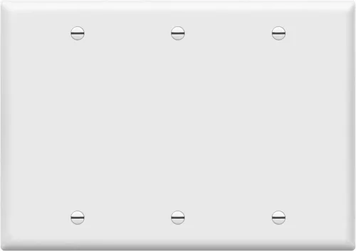 Miniatura 11 de Enerlites Cubierta de Dispositivo en Blanco Placa de Pared, Acabado Brillante, Tamaño 4-Gang 4.50" x 8.19", Policarbonato Termoplástico Irrompible