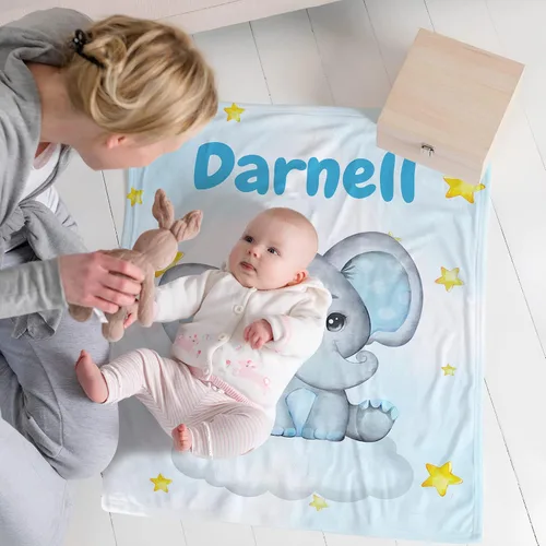 Miniatura 6 de Manta de bebé personalizada para niñas, manta de bebé personalizada con nombre, súper suave, mantas personalizadas con nombre para niños, mantas