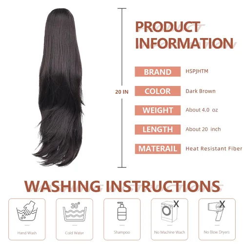 Miniatura 294 de Extensiones de cola de caballo de cabello rubio, extensiones de cola de caballo para mujer, pinza de extensiones de cabello rizado de 12 pulgadas