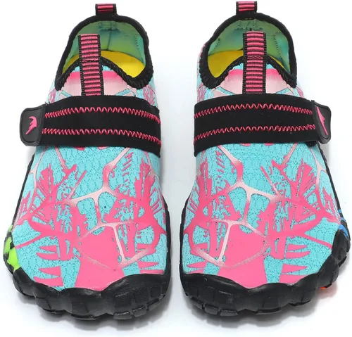 Miniatura 4 de FIVESTORECITY Zapatos acuáticos ligeros para niños y niñas, calcetines acuáticos descalzos, de secado rápido, para senderismo, caminar, sandalias