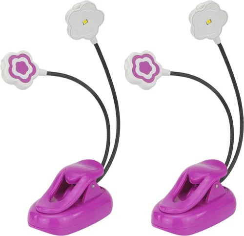 Miniatura 9 de Luz recargable de lectura de libros con clip para niños en la cama, brillo regulable, cuidado de los ojos, 3 modos de iluminación, luz de estudio