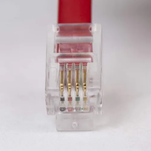 Miniatura 5 de Cablesys GCHA444012-FCR / Cable de teléfono rojo de 12 pies