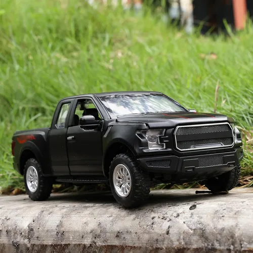 Miniatura 7 de SASBSC Camioneta de juguete F150 para niños de 3-8 años, camiones de juguete para niños de 4-7 años, modelo de camión de metal fundido a presión