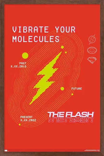 Miniatura 11 de Trends International Póster de pared de DC Comics Movie The Flash - Vibrate Your Molecules Versión enmarcada en blanco