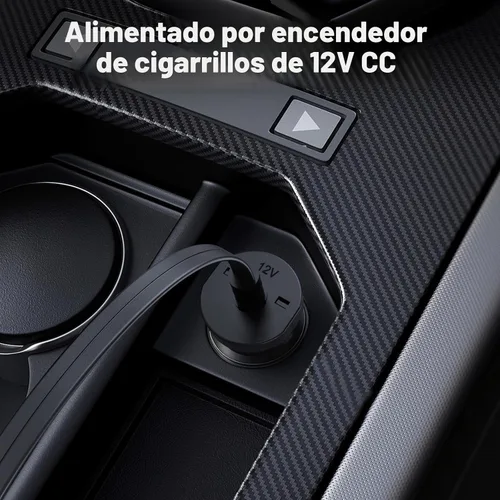 Miniatura 7 de Compresor de aire portátil, inflador de neumáticos de 150 PSI, bomba de aire de 12 V CC con apagado automático, manómetro digital y luz LED de Negro