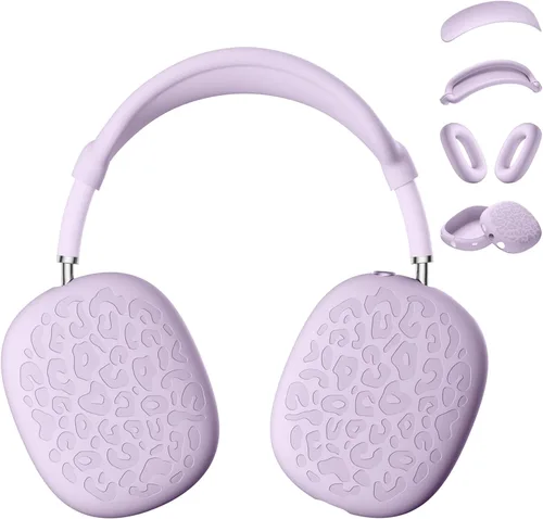 Miniatura 11 de Funda de silicona de leopardo para auriculares AirPods Max, funda para almohadillas para los oídos, funda para auriculares y diadema para AirPod Max