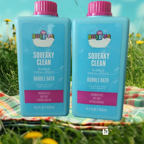 Miniatura 2 de Jabón corporal y champú para bebés y niños, baño de burbujas para niños pequeños, jabón para piel sensible, hipoalergénico con aloe vera y vitamina