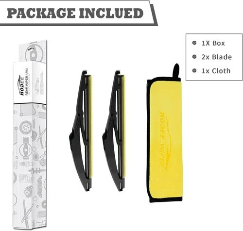 Miniatura 6 de 8 pulgadas (Paquete de 2) Juego de limpiaparabrisas trasero de repuesto para Lexus CT200h 2011-2017, Toyota Prius C Auris 2012-2019, Urban Cruiser