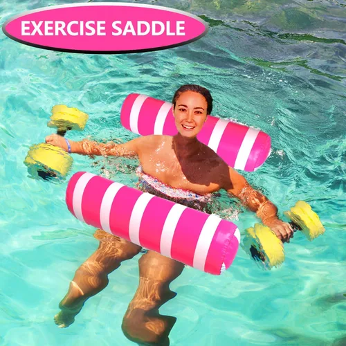 Miniatura 4 de Flotadores inflables para piscina, hamaca de agua de tamaño adulto, flotadores para piscina, juguetes flotantes multiusos 4 en 1, balsas de piscina