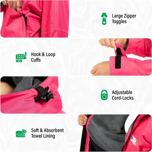 Miniatura 4 de COR Surf Swim Parka for Youth and Adults Heavy-Duty Weatherproof Swimming Jacket with Size Options for Men, Women and Kids