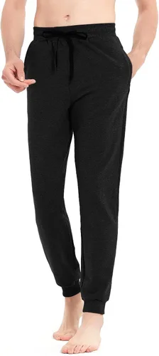 Miniatura 28 de Idtswch 30/32/34/36/38/40. Pantalones deportivos altos para hombre, extra largos, con bolsillos con cremallera