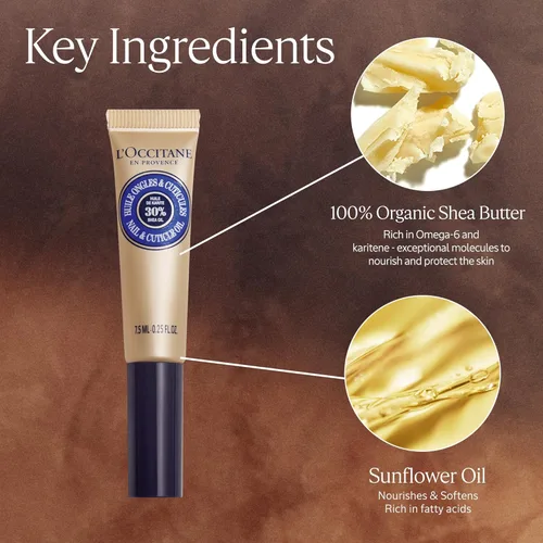 Miniatura 10 de L'OCCITANE Aceite de karité para uñas y cutículas, hidratación nutritiva para uñas más fuertes y saludables, cuidado hidratante para manicura