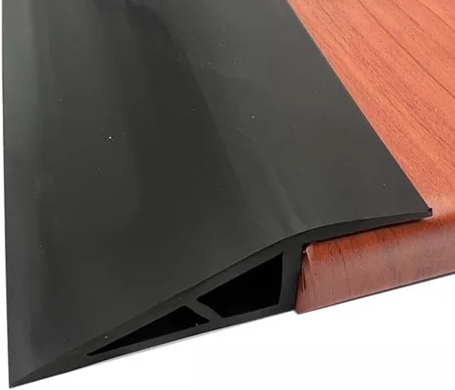 Miniatura 9 de KADEUX Tira de transición de alfombra a azulejos, cubierta de umbral de PVC para puerta, alfombra y suelo, tira de transición autoadhesiva