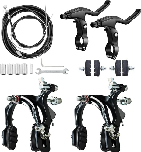 Miniatura 8 de 2 pares de frenos de bicicleta, juego completo universal de frenos de bicicleta en V, reemplazo de bicicleta de montaña para la mayoría