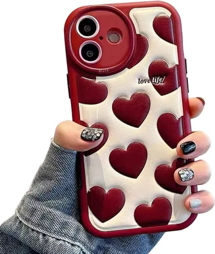 Miniatura 12 de Compatible con iPhone 15 Plus, Funda de Dibujos Animados, Funda Kawaii de Oso Lindo de Silicona 3D con Correa, TPU Suave, Protectora y a Prueba