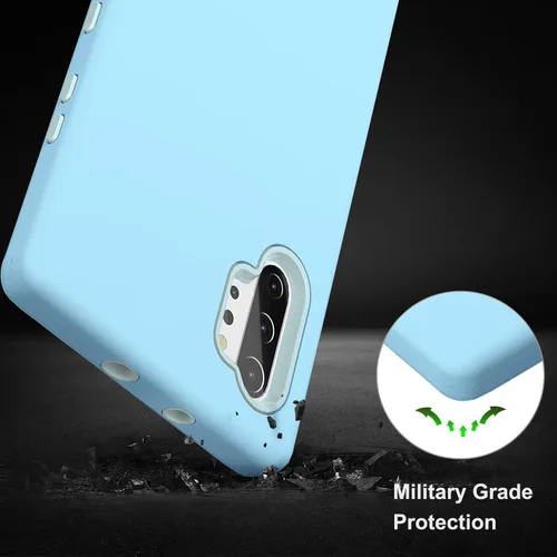 Miniatura 6 de Diseñada para Galaxy Note 10 Plus, protección de cuerpo completo, a prueba de golpes, resistente, delgada, sedosa al tacto, funda protectora