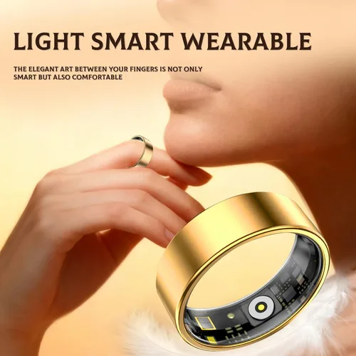 Miniatura 2 de Anillo inteligente para mujeres y hombres, rastreador de fitness y salud con monitor de frecuencia cardíaca, oxígeno en sangre, rastreador de sueño