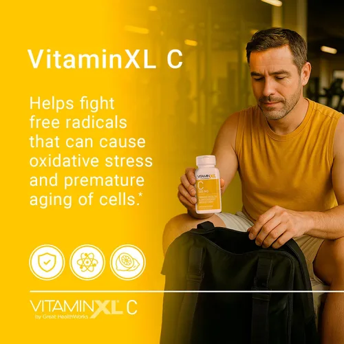 Miniatura 4 de OmegaXL VitaminXL Suplemento de vitamina C, cápsulas de 500 mg que proporcionan apoyo antioxidante, ayuda a la salud inmunológica y la producción