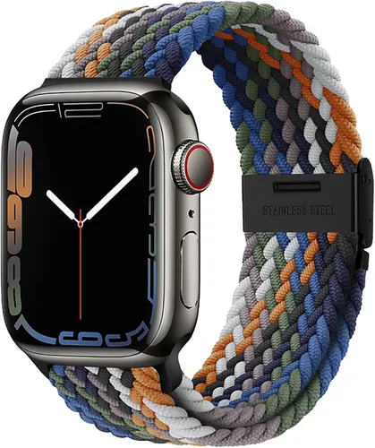 Miniatura 22 de Qimela Correa Compatible con Apple Watch de 1.49/1.57/1.61/1.65/1.73/1.77/1.77/1.93 pulgadas para Mujeres y Hombres, Correa Deportiva Solo Loop