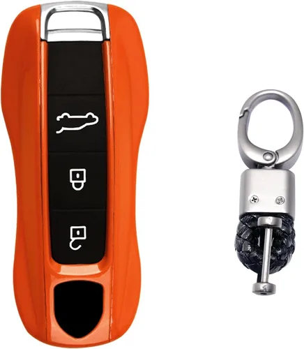 Miniatura 7 de Xotic Tech - Carcasa rígida de ABS con llavero, compatible con Porsche Cayenne, Panamera, Boxster, Cayman Carrera 918 Spyder Macan, llave