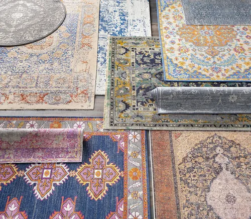 Miniatura 9 de Hauteloom Laureldale Alfombra de Área de Estilo Oriental Tradicional Desgastada y Desteñida para Sala de Estar - Estilo Granja de Medallón Vintage