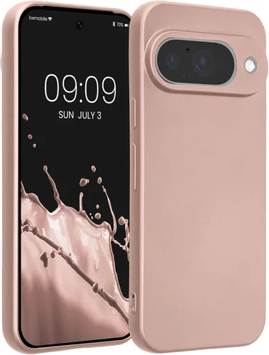 Miniatura 70 de kwmobile Funda compatible con Google Pixel 9 Pro - Funda protectora delgada de TPU para teléfono - Acabado mate suave - Negro mate