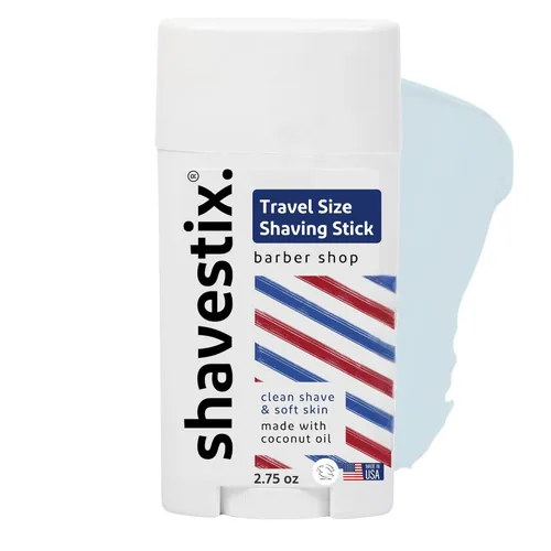 Barra de crema de afeitar de tamaño de viaje de 2.75 onzas | Barber Shop – Barra de crema de depilación para hombres | Shavestix Shave Stick Sub