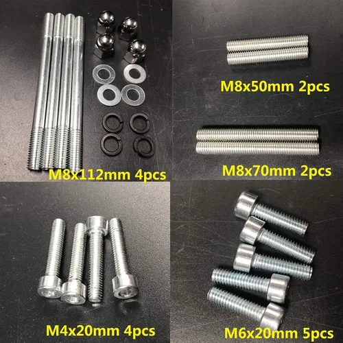 Miniatura 2 de Pernos del motor Studs,Juego de tornillos, motor de gas de 2 tiempos yd100/66cc/80cc, bicicleta motorizada a gas