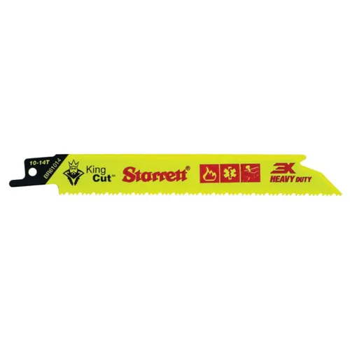 Miniatura 19 de Starrett Hoja de sierra recíproca de demolición y rescate de incendios bimetálica, 9 pulgadas de largo, 3/4 pulgadas de ancho, 0.50 pulgadas