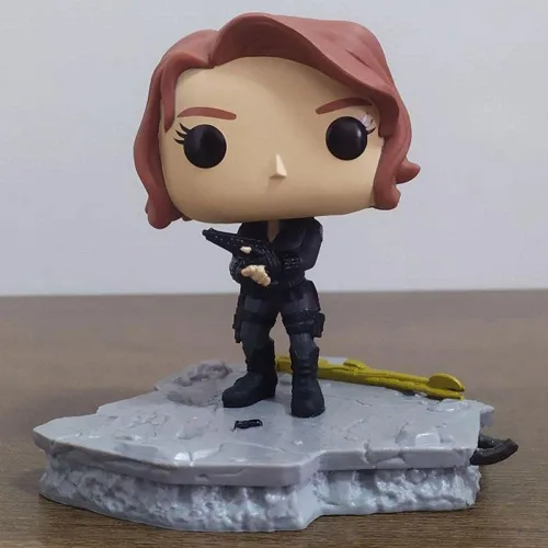 Miniatura 4 de Funko Pop! Deluxe Marvel: Avengers Assemble Series - Black Widow, exclusivo de Amazon, figura 5 de 6