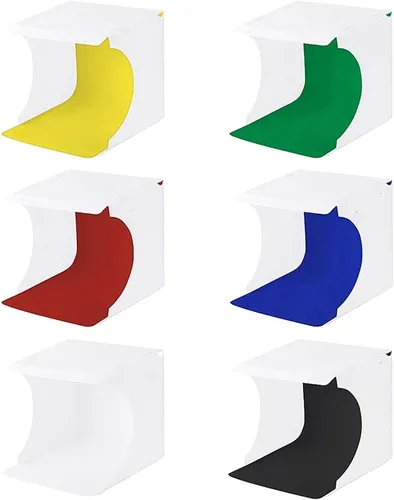 Miniatura 9 de Mini caja de luz para cámara, mini caja de luz de estudio fotográfico, tienda de luz para fotografía, kit de estudio fotográfico plegable, caja