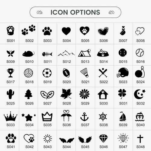 Miniatura 4 de YEHANTI Etiquetas de perro personalizadas grabadas para mascotas, placa de acero inoxidable personalizada para perros y gatos con varios iconos Hueso