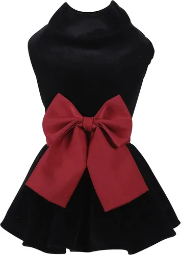 Vestidos para Mascotas para Perros Pequeños y Gatos Hembra, Lindo Vestido de Princesa con Lazo para Cachorro, Camisa Falda para Todo Clima, Ropa