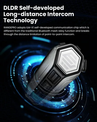 Miniatura 5 de ILM Casco de motocicleta de cara completa DOT ECE Powersports (negro mate, XL) y auriculares Bluetooth con sistema de alta fidelidad
