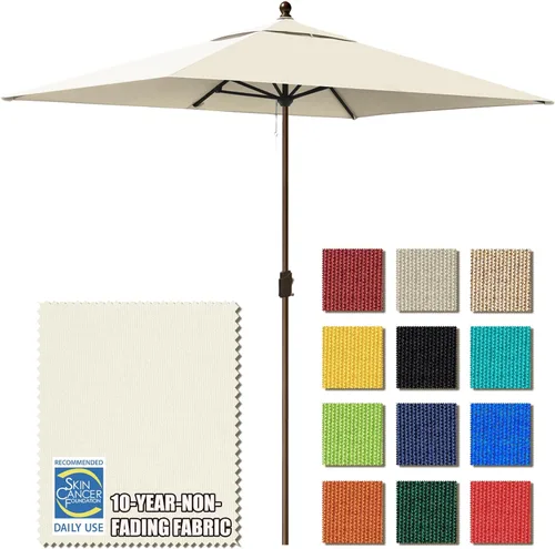 Miniatura 29 de EliteShade USA Sombrilla de Mercado de 9 Pies con Garantía de 10 Años Sin Decoloración, Sombrilla de Patio, Sombrilla de Mesa para Exteriores