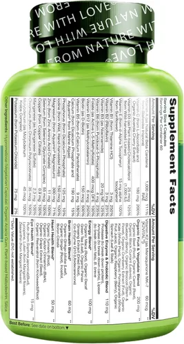 Miniatura 3 de NATURELO Multivitamínicos para Hombres - Multivitamínico de Alimentos Integrales para Hombres con Vitaminas, Minerales - 240 Cápsulas Vegetarianas