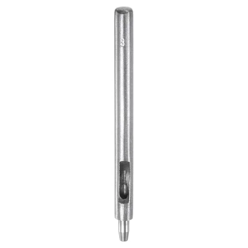 Miniatura 50 de HARFINGTON 2 piezas de perforador de cuero de 0.031 in recto, redondo, ojal, remache a presión, fijador para cuero, artesanía, ropa, bolso, cortina