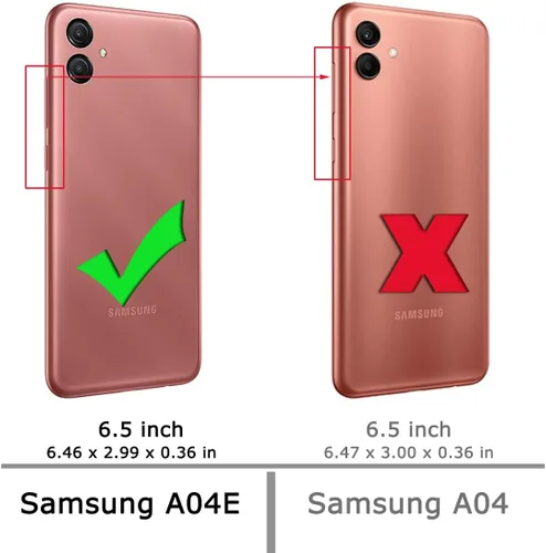 Miniatura 2 de Osophter Para Samsung Galaxy A04E Caso: Transparente Transparente Con Protector De Pantalla TPU Absorción De Golpes Flexible Cubierta Del Teléfono