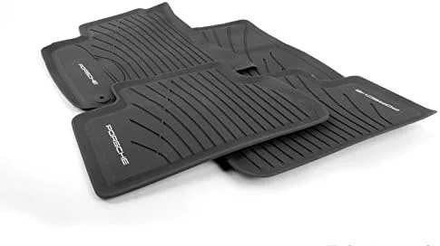 Porsche - Tapetes para piso originales aptos para todo tipo de clima, color gris ágata
